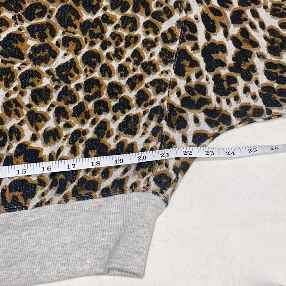 Free People Leopard Print Terry Sweatshirt - Picture 8 of 16